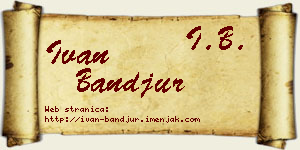 Ivan Banđur vizit kartica